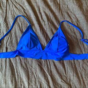 Blue bikini top